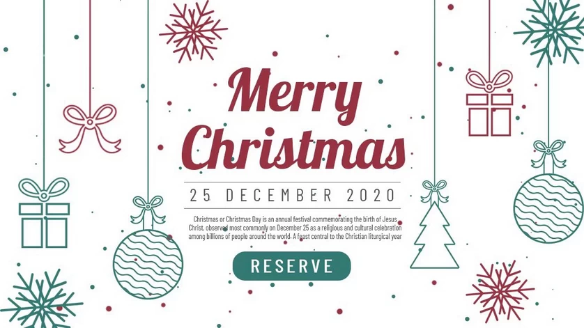 圣诞节圣诞树圣诞老人闪亮装饰电商促销折扣海报PSD模板AI素材【024】